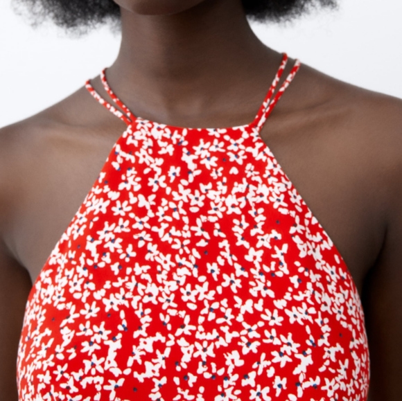 ZARA Printed Dress Women's Size Small NWT - Picture 2 of 11